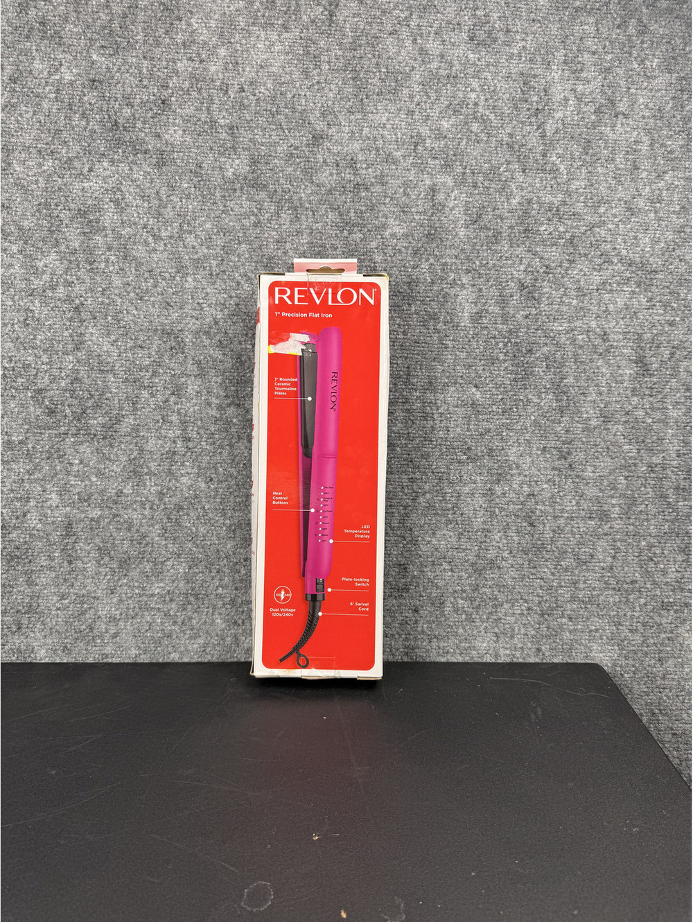 Revlon Easy Heat 1" Premium Flat Iron Hair Straightener - F-